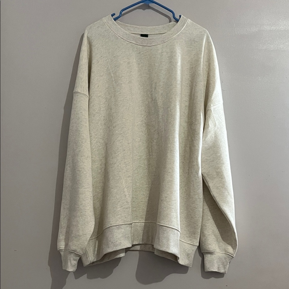 Wild Fable Cream Gray Sweatshirt Oversized XL pullover women’s
